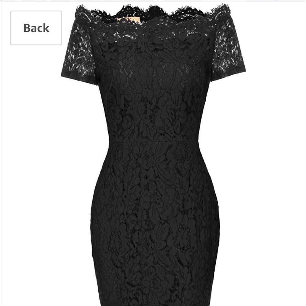 NWT Black Lace Cocktail Dress